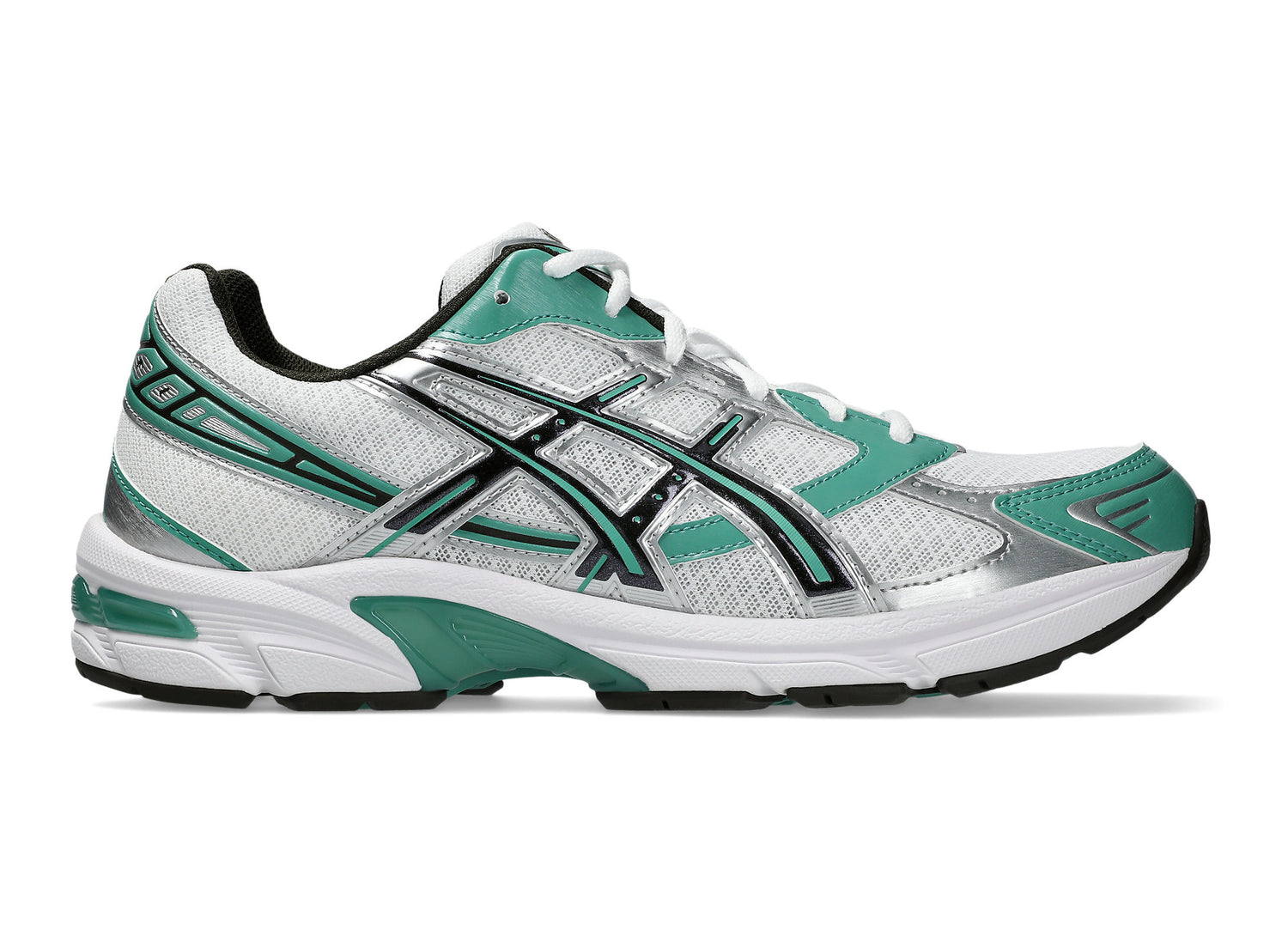 Asics GEL-1130 in White / Catalina Green opposite lateral view