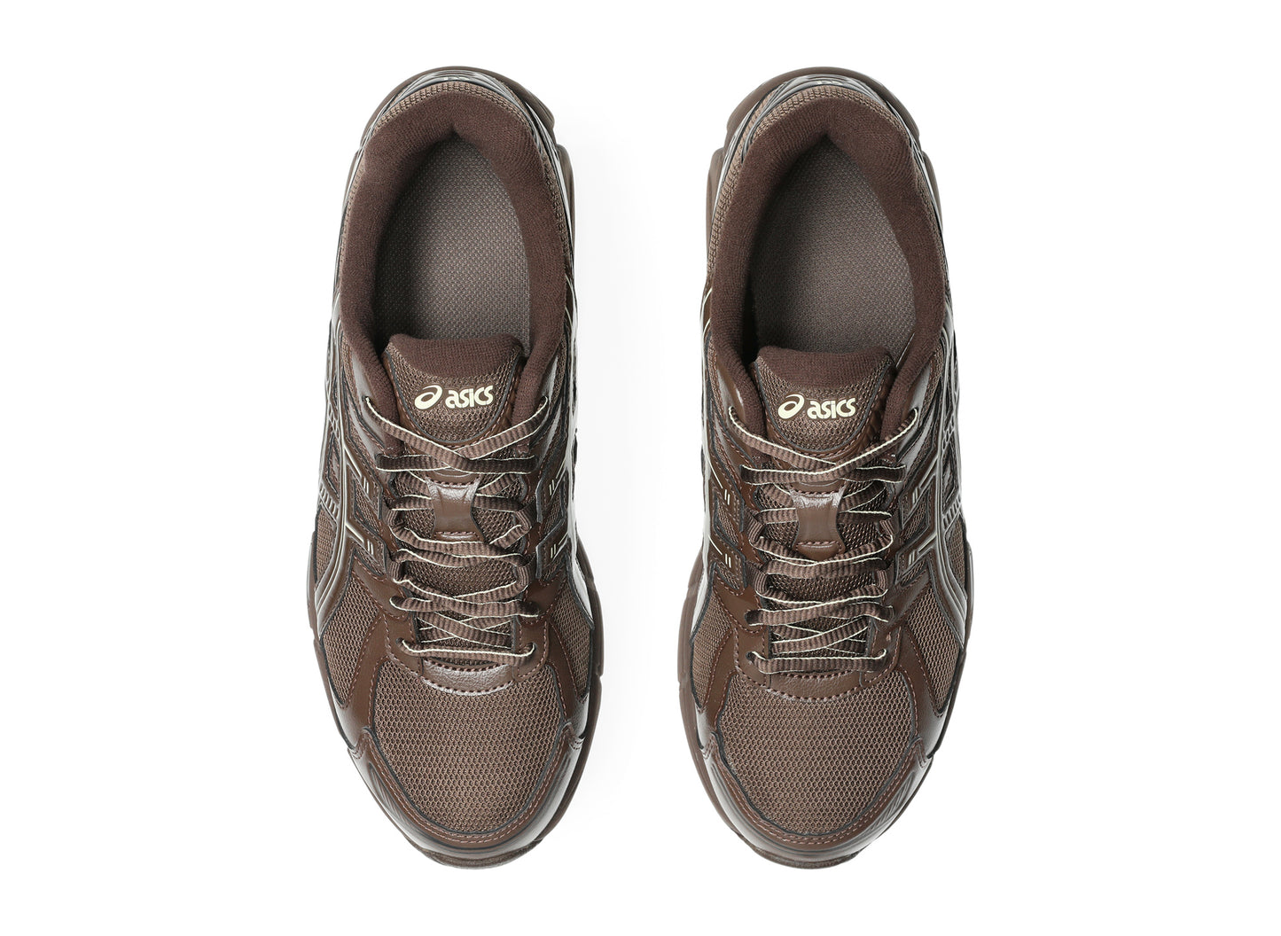 ASICS x emmi GEL-STRATUS MC Brown Storm top view
