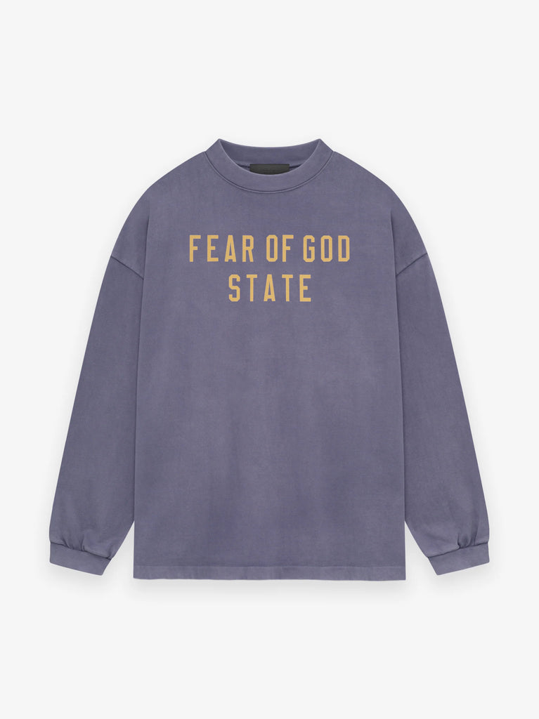 トップス FEAR OF GOD 8th long sleeve Fear of God Essentials Heavy Longsleeve Tee in Lavender – Oneness
