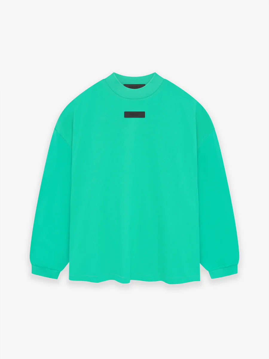 Fear of God Essentials L/S Tee in Mint Leaf