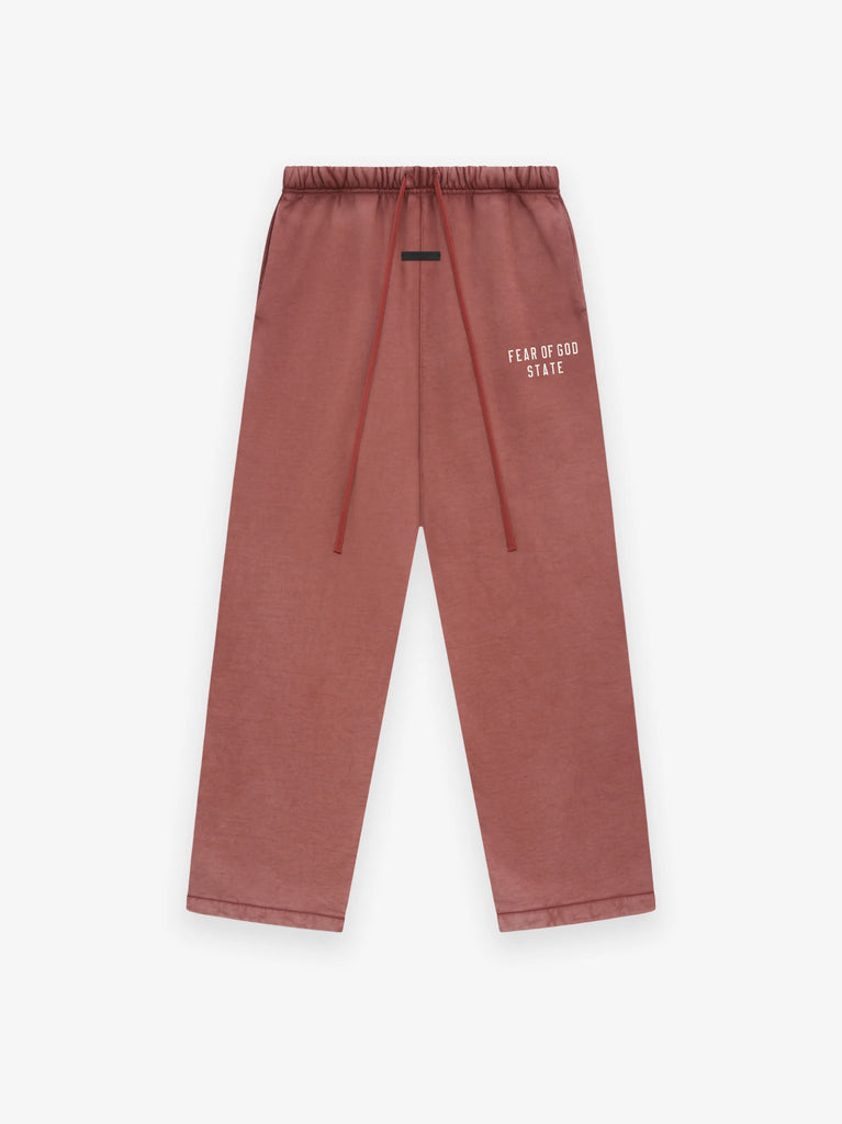 Fear of God Essentials Heavy Fleece Relaxed Sweatpants in Crimson