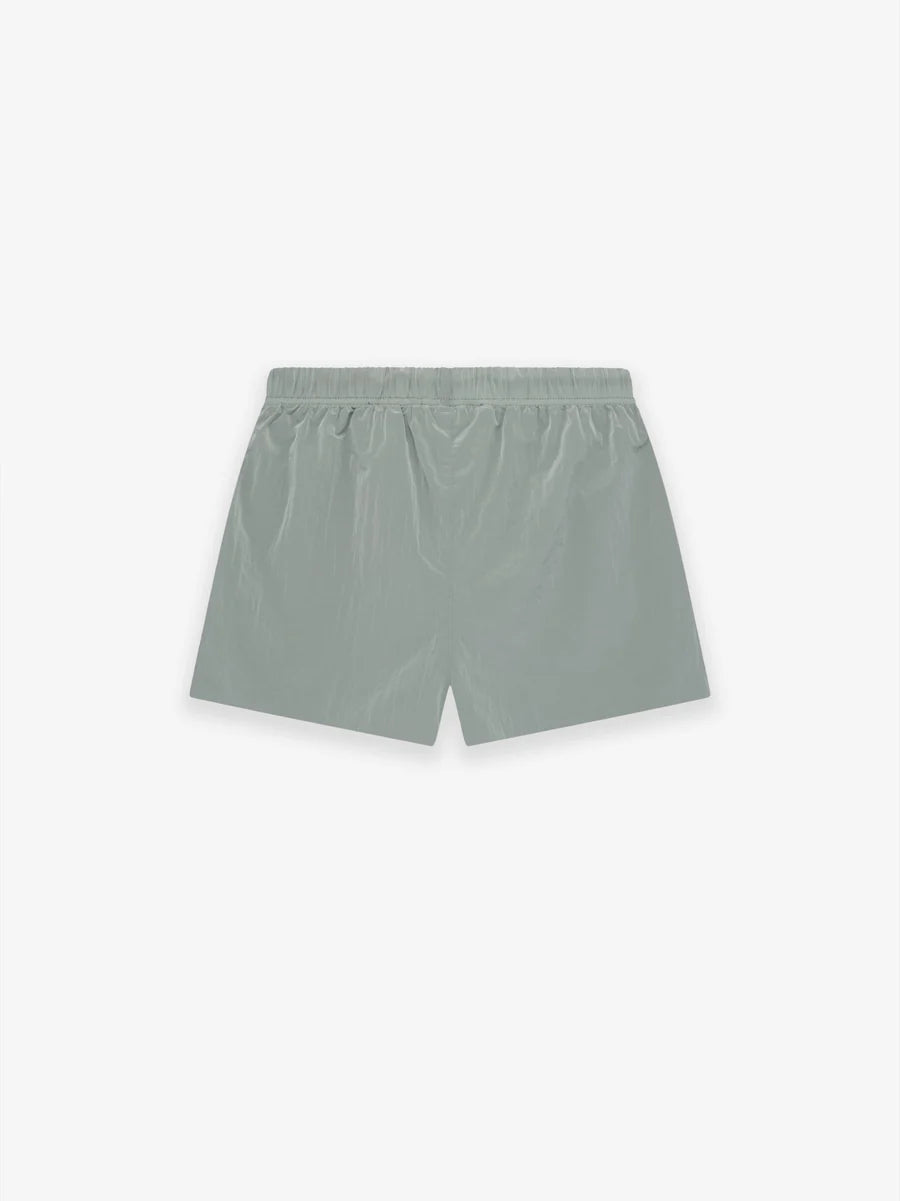 Fear of God Essentials Crinkle Nylon Running Shorts in Seal