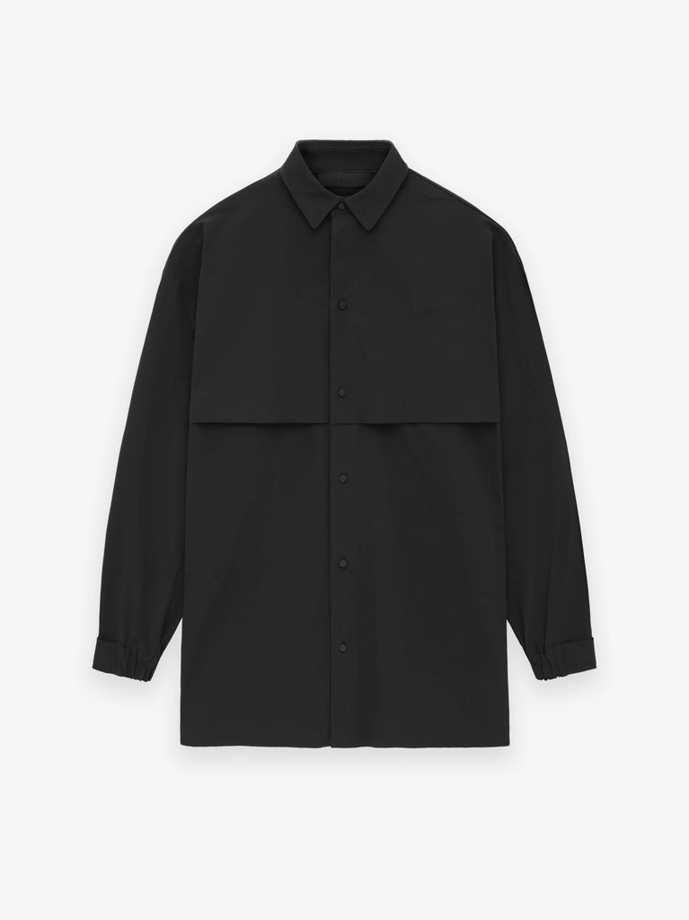 ESSENTIALS FEAR OF GOD ブラック ワンピースポケット Fear of God Essentials Military Nylon Overshirt in Black