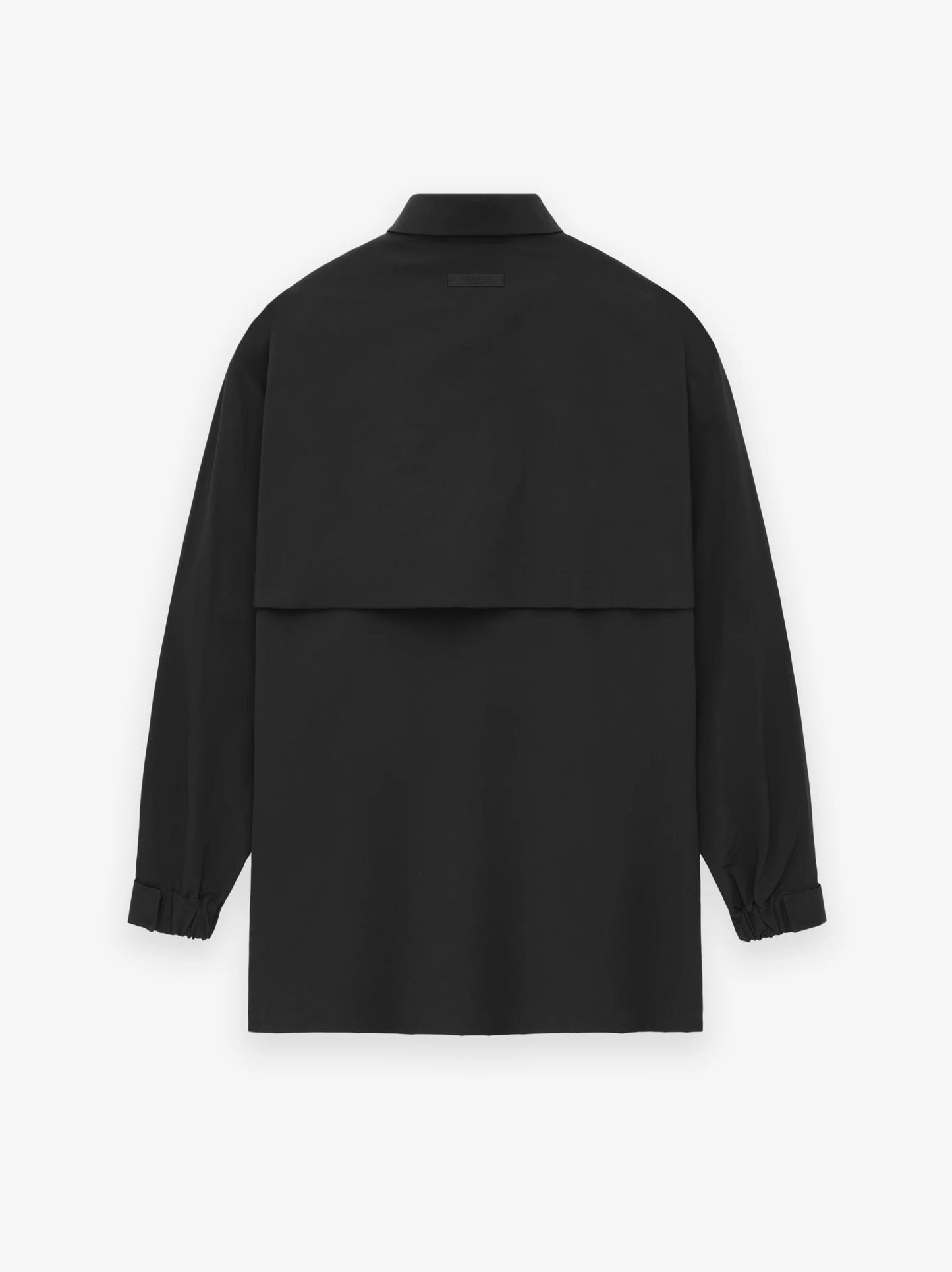 Fear of God Essentials Military Nylon Overshirt in Black Fear of God Essentials Military Nylon Overshirt in Black