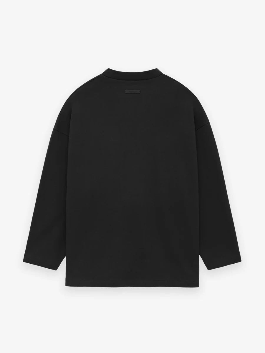 シャツ HEAVY FLEECE HOCKEY JERSEY ESSENTIALS Fear of God Essentials Heavy Fleece Hockey Jersey in Black