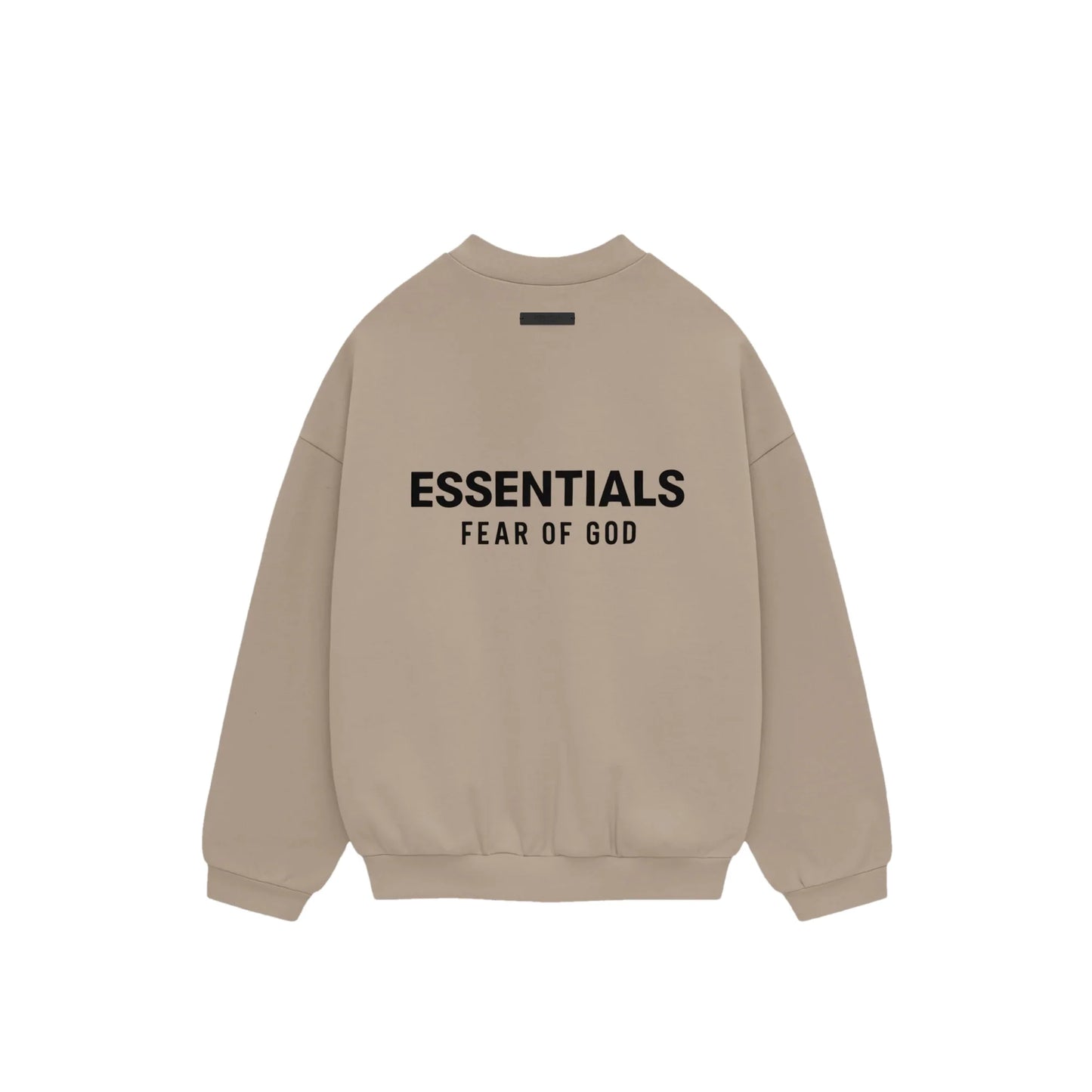 Fear of God Essentials Fleece Crewneck in Desert Sand Fear of God Essentials Fleece Crewneck in Desert Sand