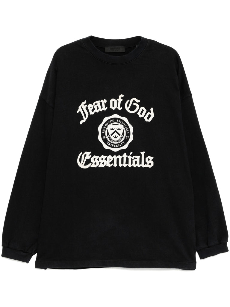 Fear of God Essentials Heavy L/S Tee in Black