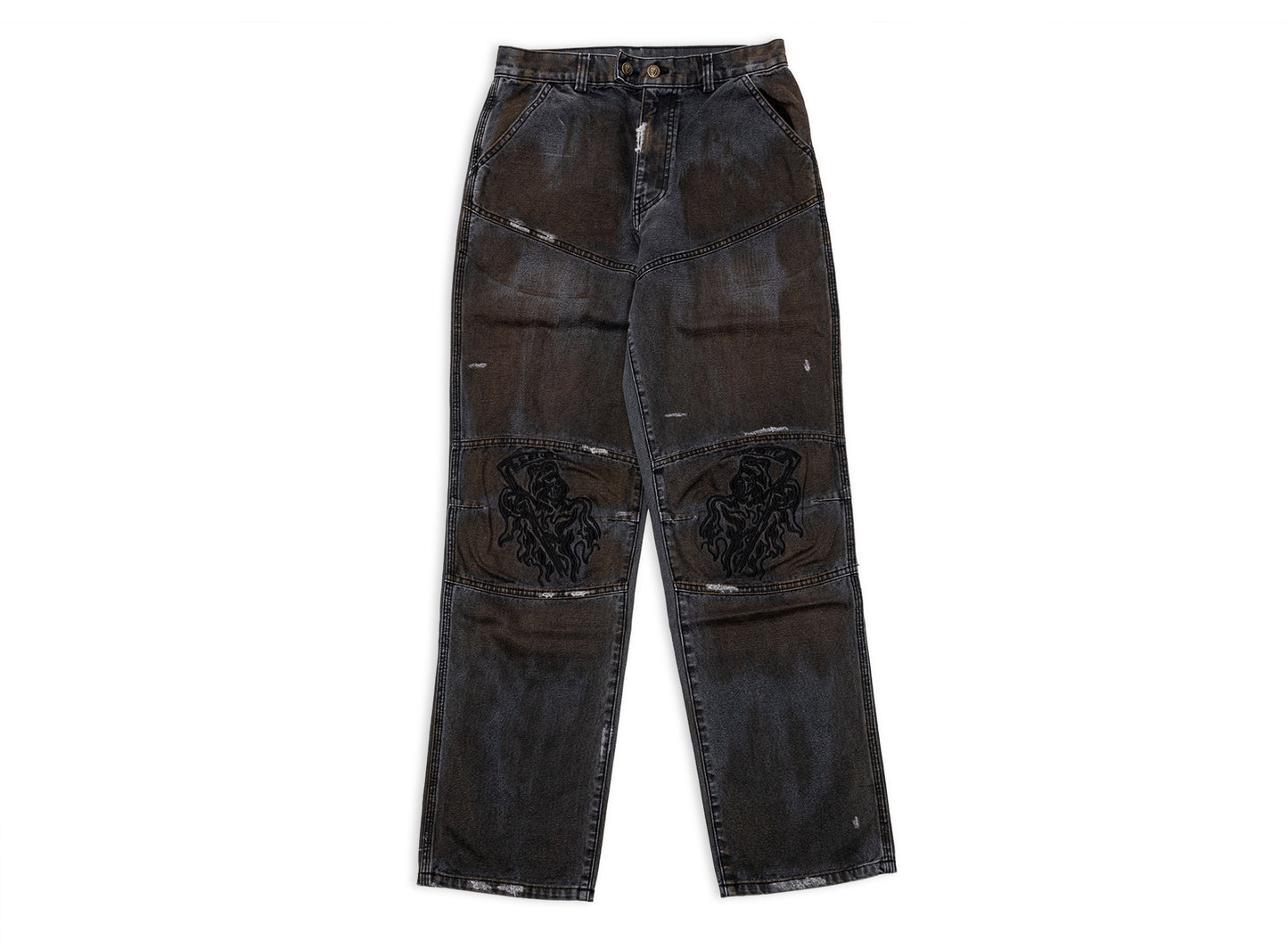 Warren Lotas Stained Biker Pants