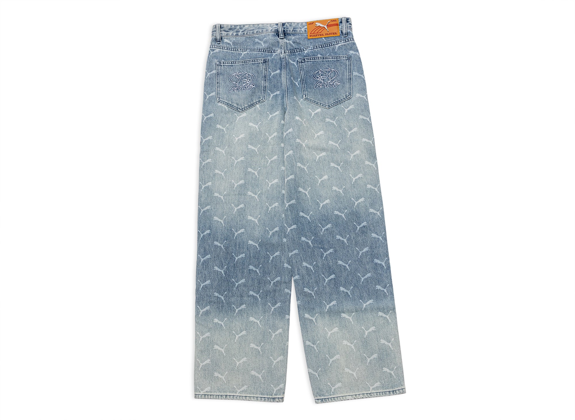 00s PUMA 変形　アシンメトリージャケット　y2k グランジ　opium Puma x A$AP Rocky Laser Monogram Denim – Oneness Boutique