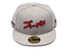 New Era Hyperfly 5950 Atlanta Braves Fitted Hat in Gray