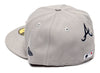 New Era Hyperfly 5950 Atlanta Braves Fitted Hat in Gray