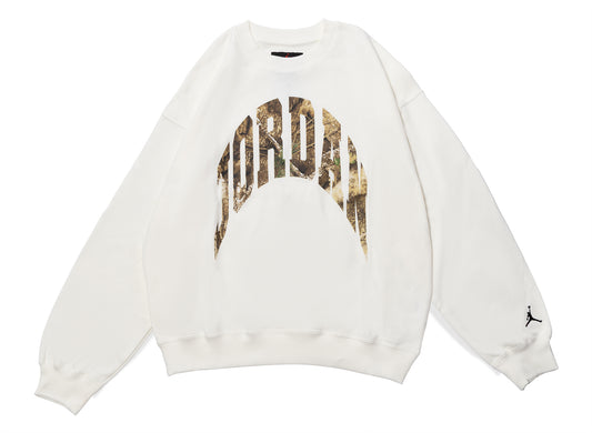 Air Jordan Brooklyn French Terry Realtree Sweatshirt in Sail