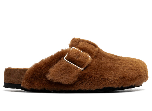 Birkenstock Boston SK1 1774 Shearling Caramel LAF