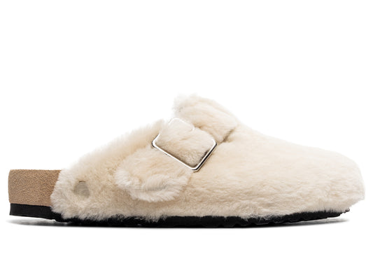 Birkenstock Boston SK1 1774 Shearling Cream LAF
