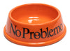 No Problemo Dog Bowl in Orange