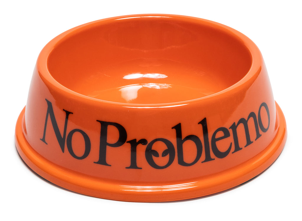 No Problemo Dog Bowl in Orange