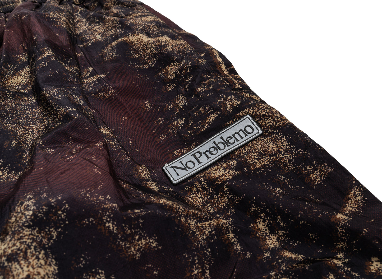No Problemo Forrest Glitch Nylon Pant in Camo