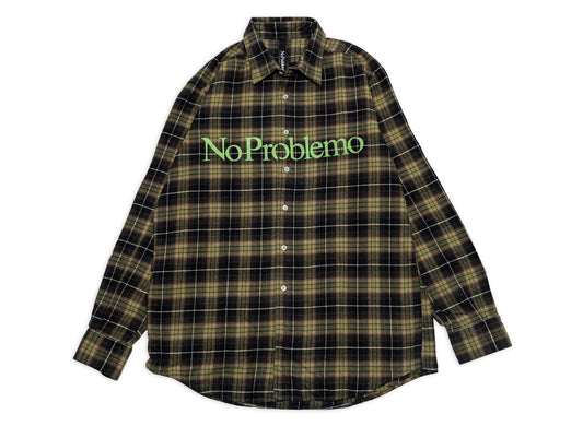 No Problemo Plaid Shirt in Green