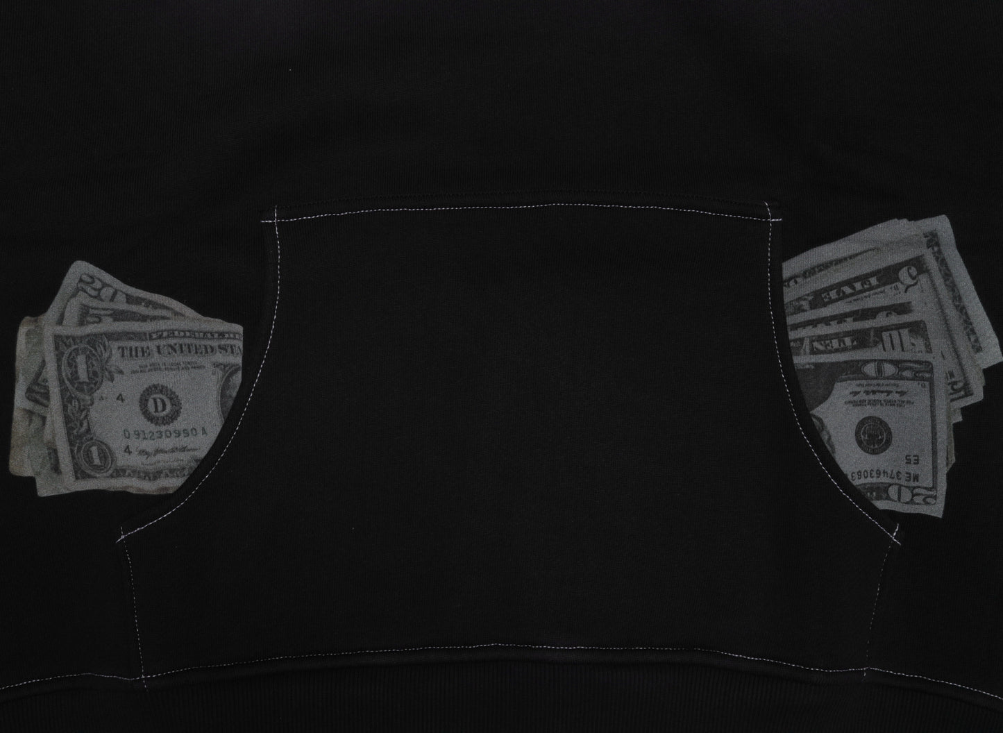 ERL Men's Money Hoodie in Black