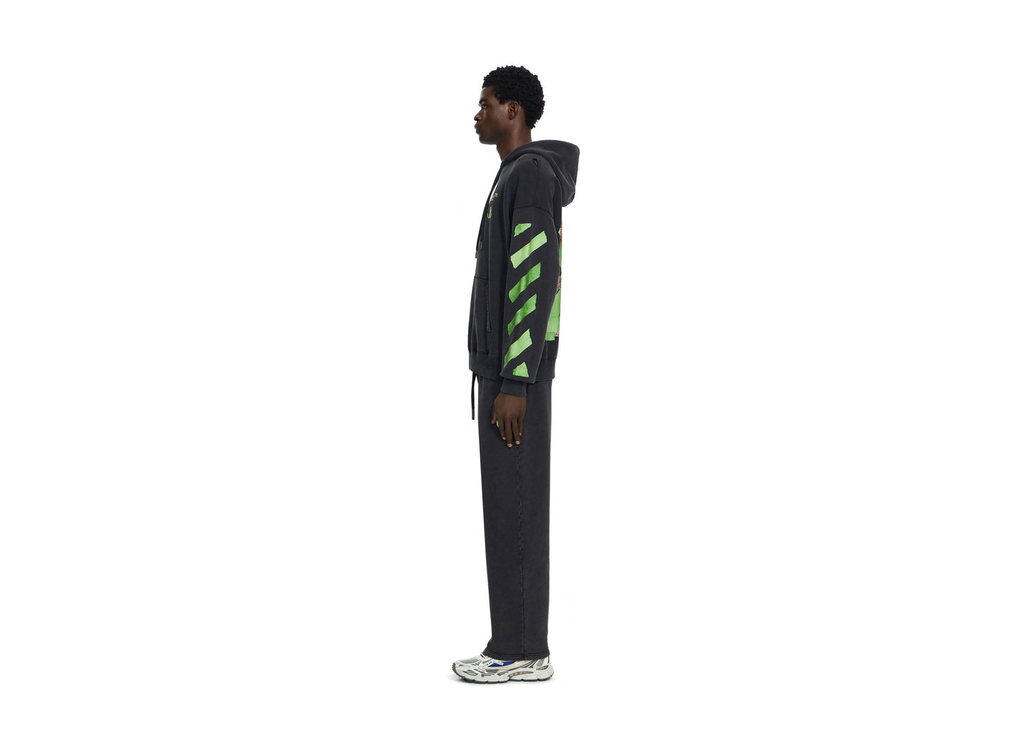 OFF-WHITE Bacco Arrow Skate Hoodie in Garment Dyed + Fad — view 3