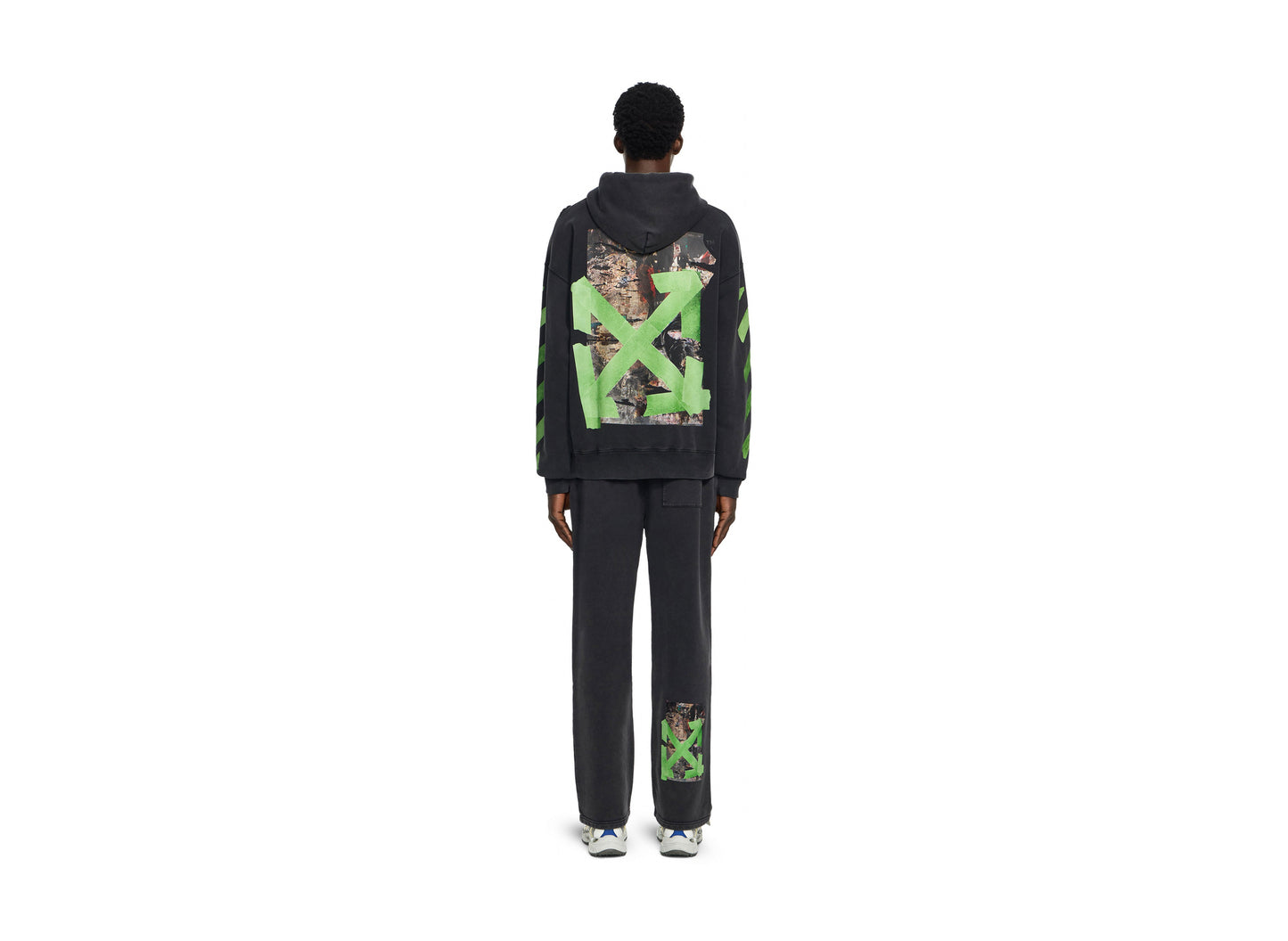 OFF-WHITE Bacco Arrow Skate Hoodie in Garment Dyed + Fad — view 4