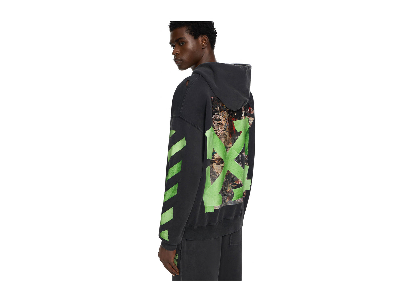 OFF-WHITE Bacco Arrow Skate Hoodie in Garment Dyed + Fad — view 5