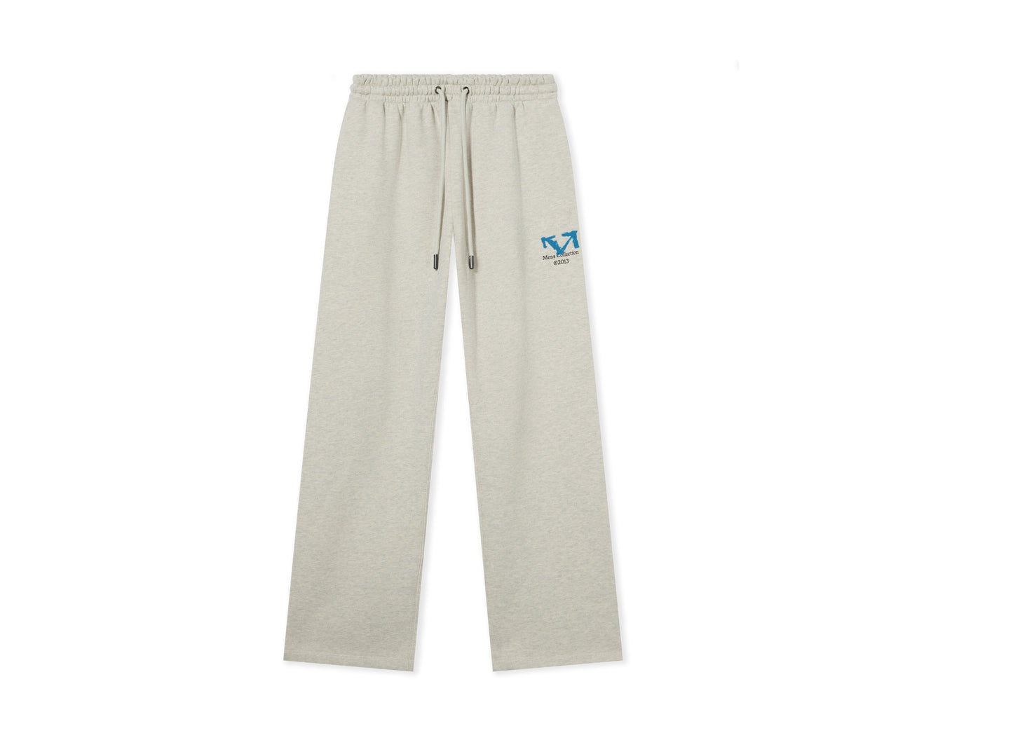 OFF-WHITE Blue Half Arrow Sweatpant in Grey Melange — view 1