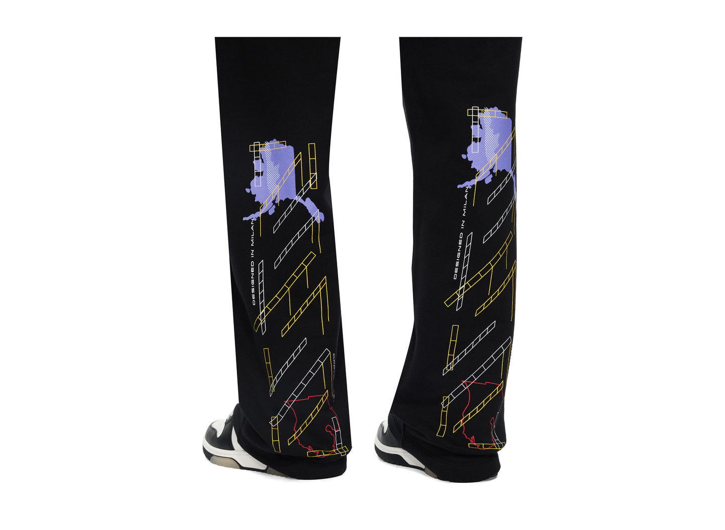 OFF-WHITE Archigeography Arrow Sweatpant in Black — view 5