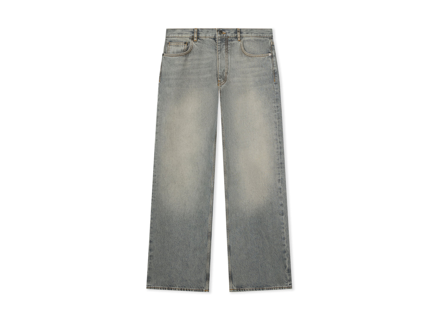 OFF-WHITE Half Arrow Diag Slim Relax Jeans in Sun Faded Grey — view 1