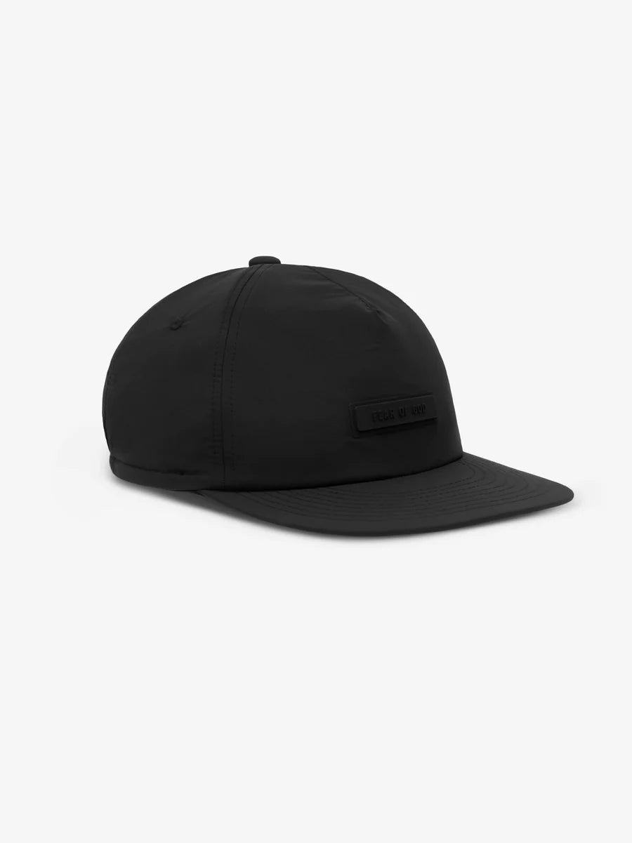 Fear of God Essentials Baseball Hat in Jet Black