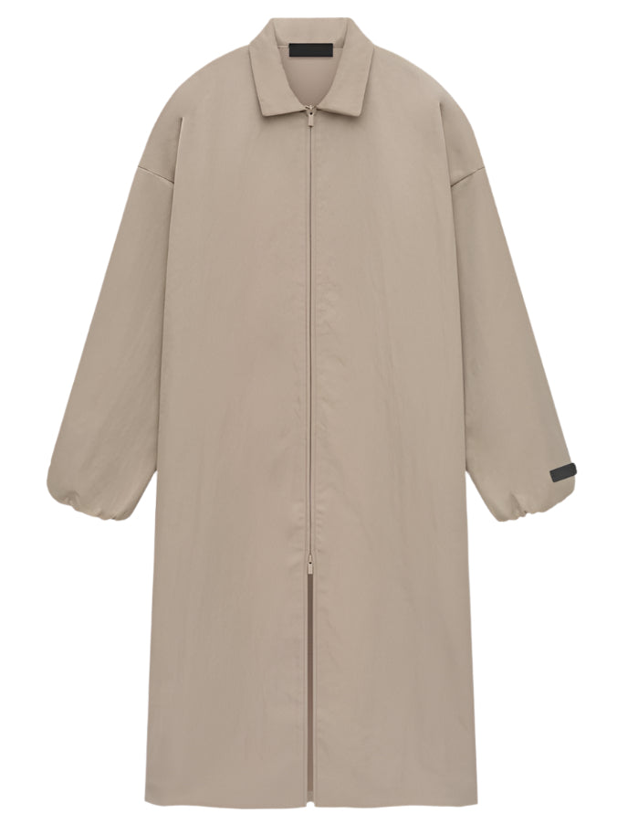 Fear of God Essentials Textured Nylon Trench in Desert Sand