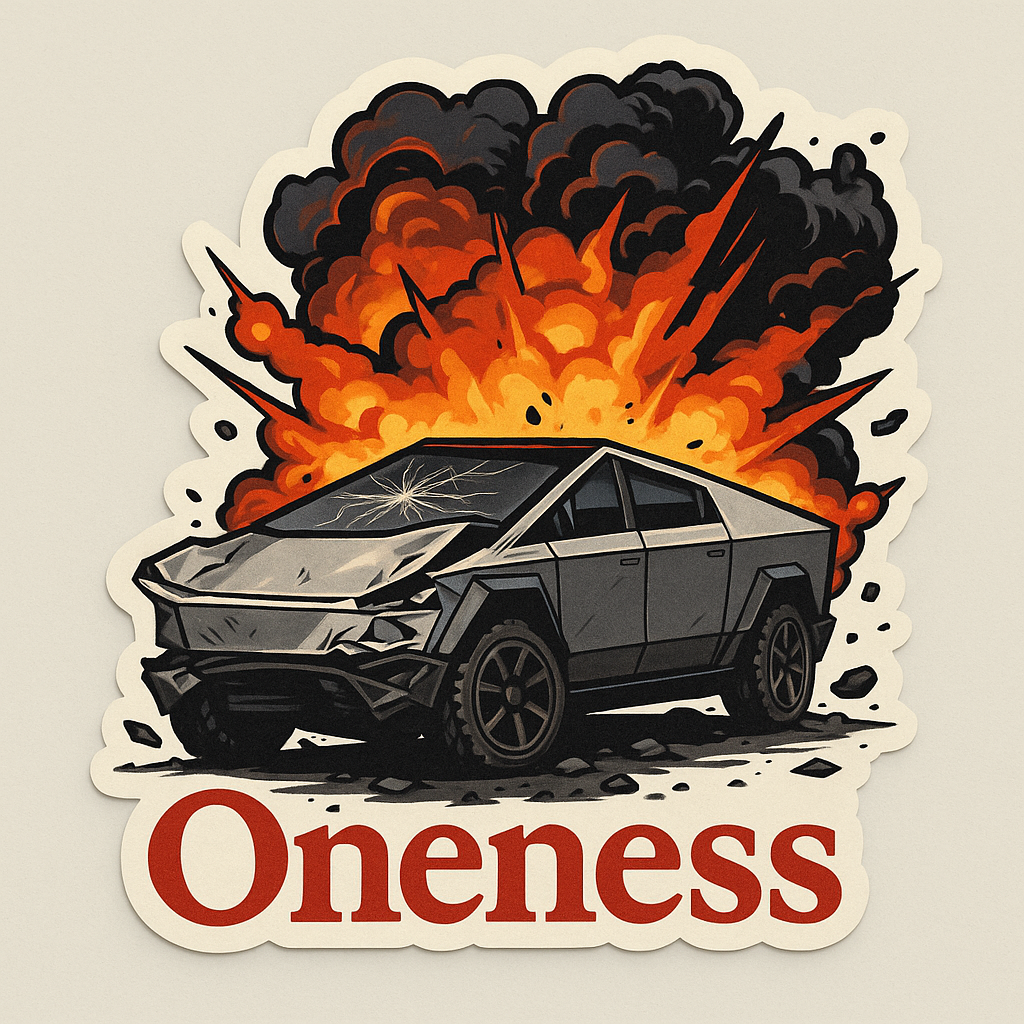 Oneness Cyber Fire Sticker