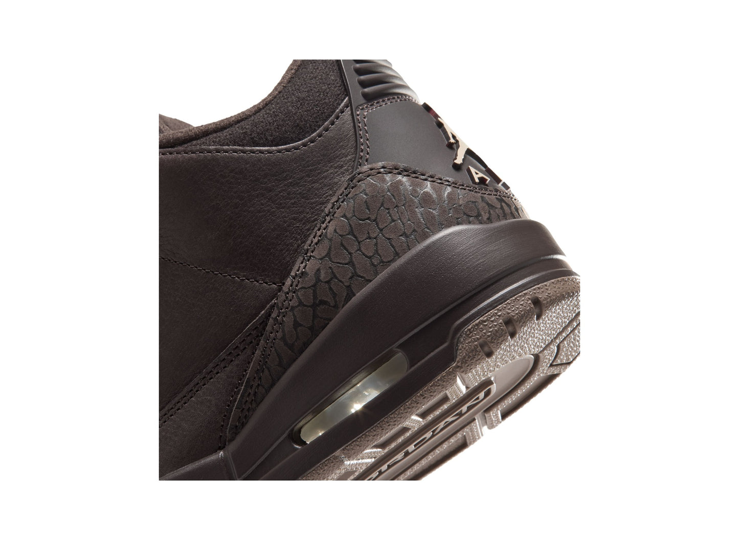 Women’s Air Jordan 3 Retro Fireside CK9246-200 heel detail