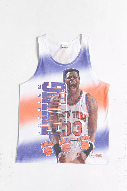 Mitchell & Ness Knicks Patrick Ewing Behind The Back Tank