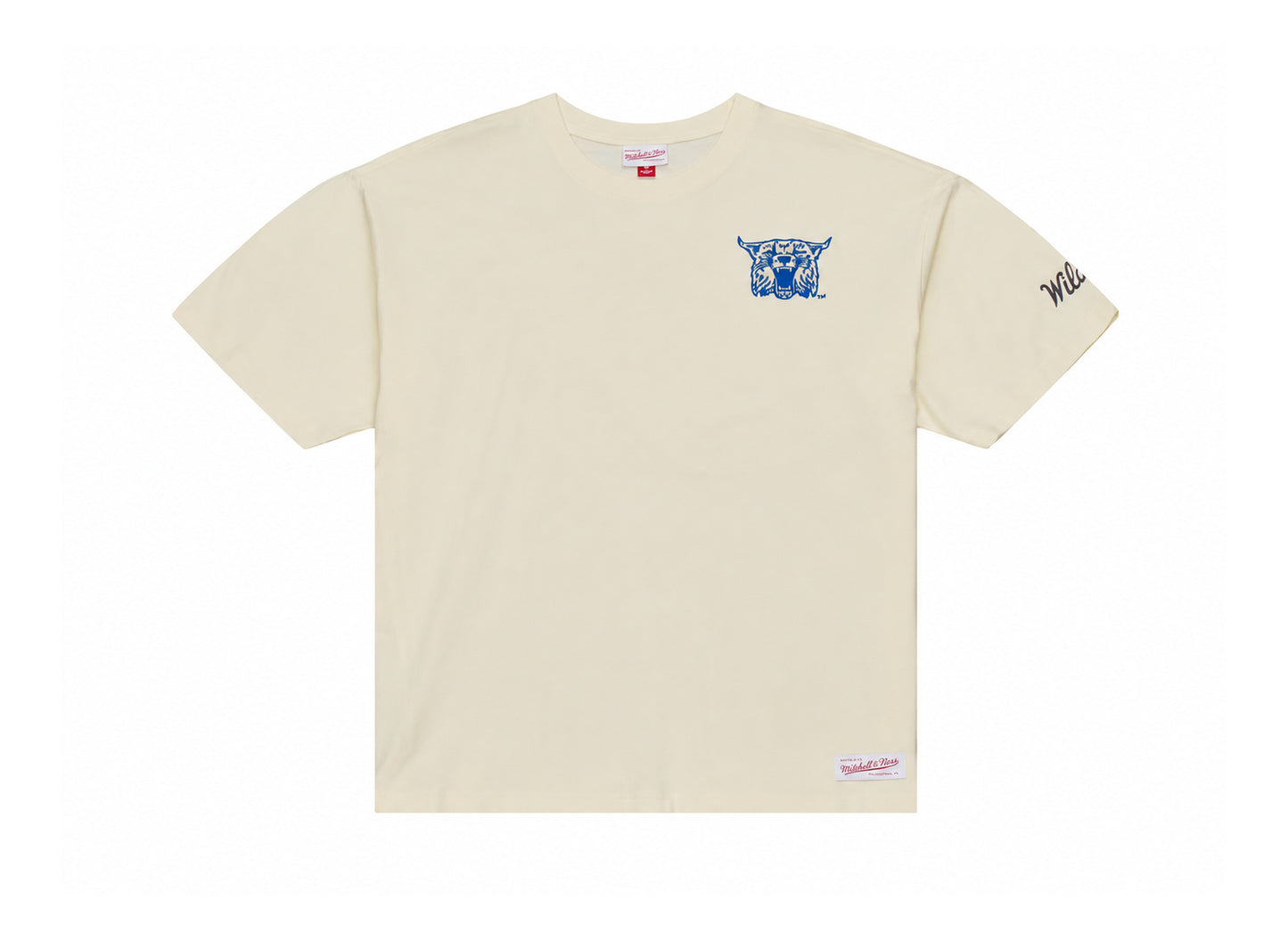 Mitchell & Ness Kentucky Wildcats Heritage Hues Oversized T-Shirt in Cream - front