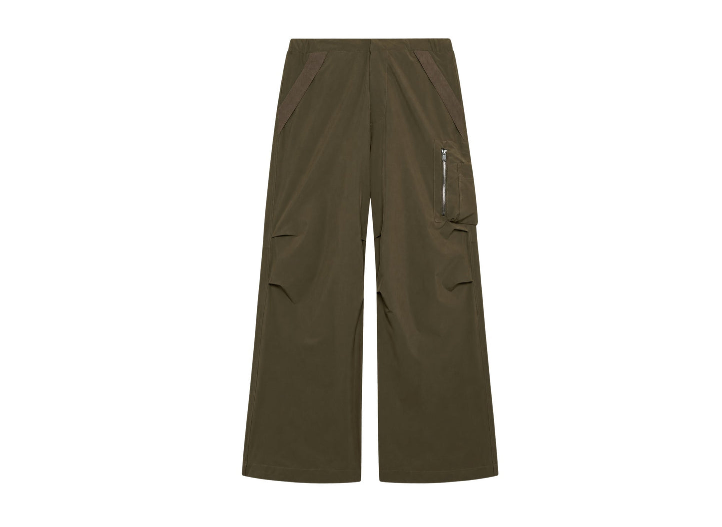 Oakley Reserve Strato Track Pant in Deep Olive on white background