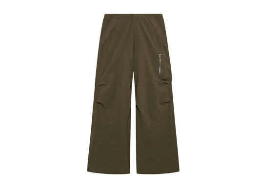 Oakley Reserve Strato Track Pant in Deep Olive on white background