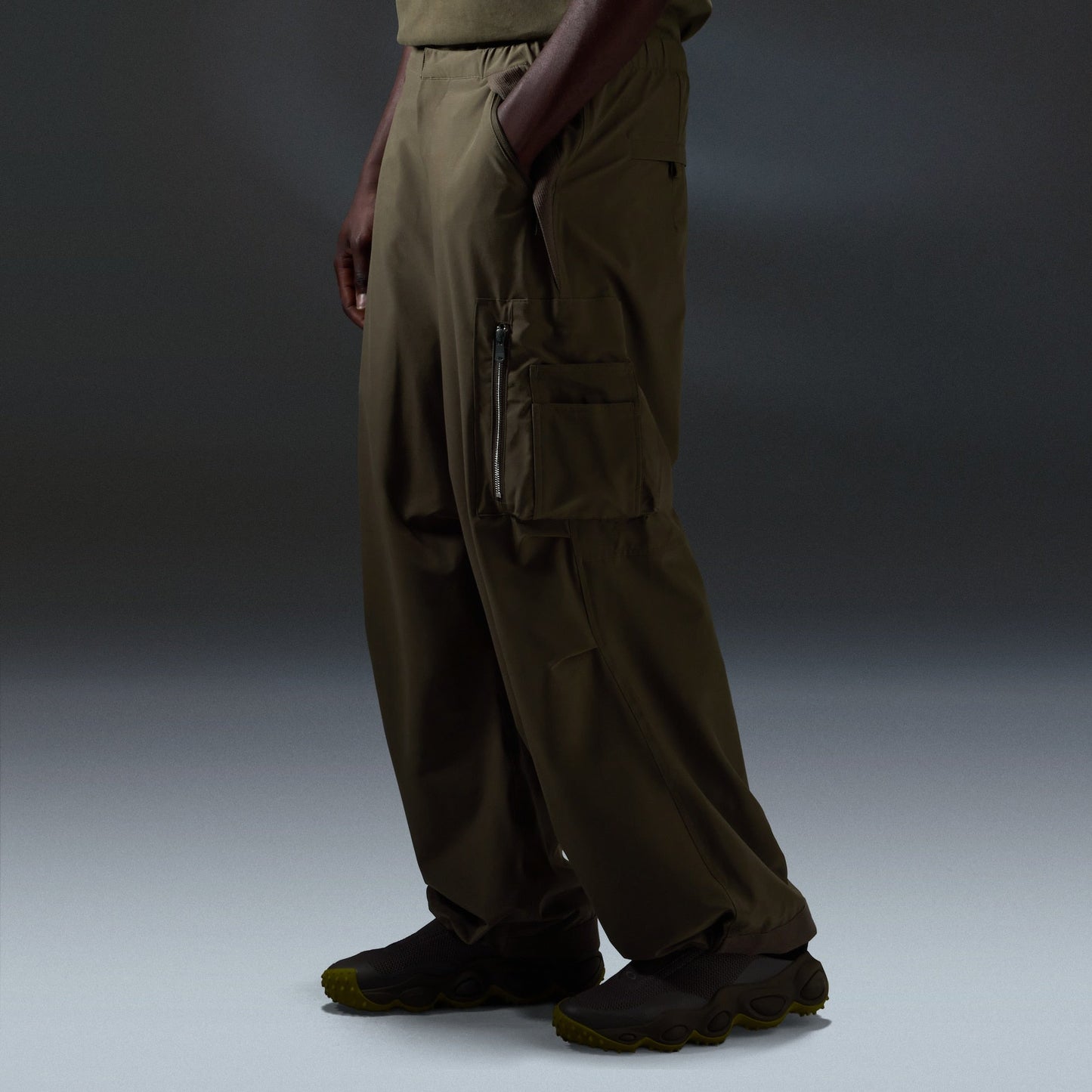 Oakley Reserve Strato Track Pant in Deep Olive product view 3
