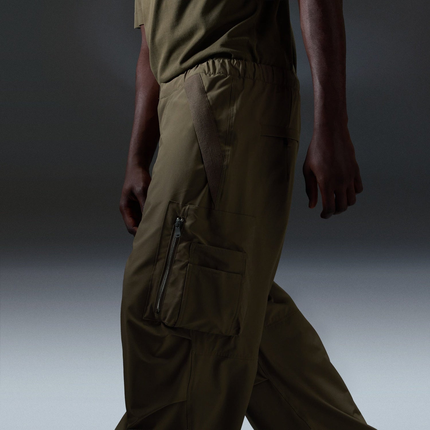 Oakley Reserve Strato Track Pant in Deep Olive product view 4