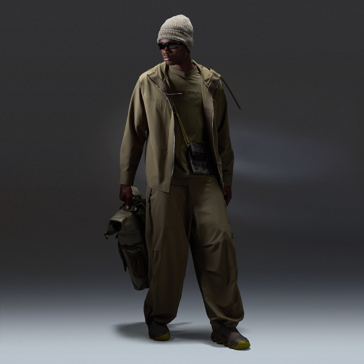 Oakley Reserve Strato Track Pant in Deep Olive product view 2