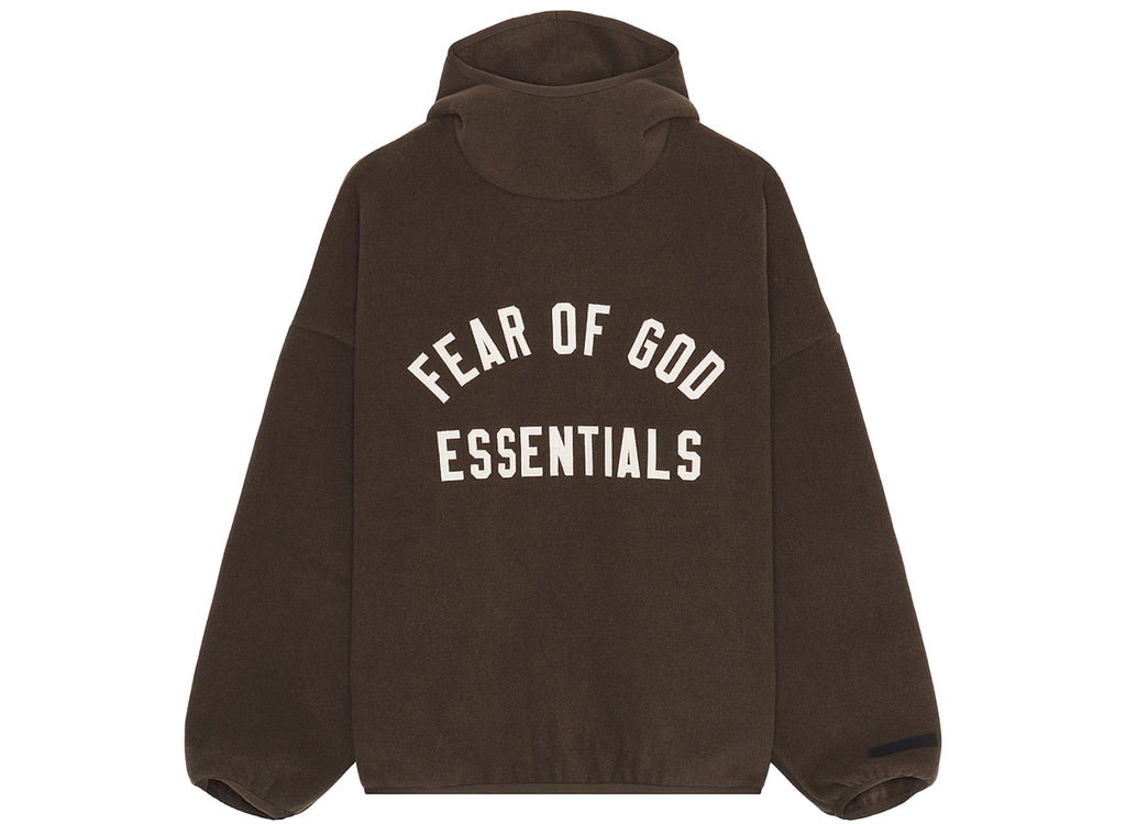 Fear of God Essentials Brushed Hoodie in Brown