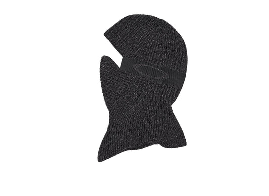 Oakley Pro ZW Knit Balaclava in Graphite on white background