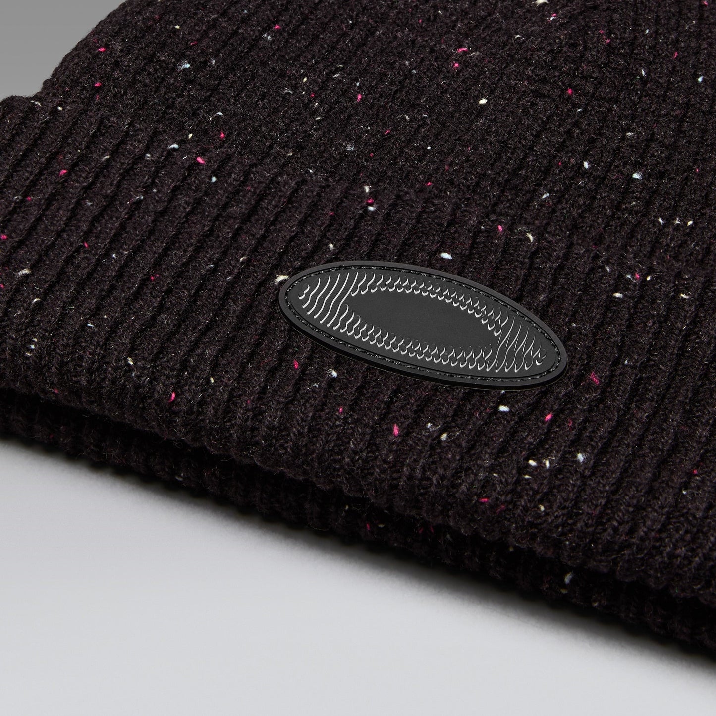 Oakley Ellipse Waffle Beanie in Pitch Black product view 3