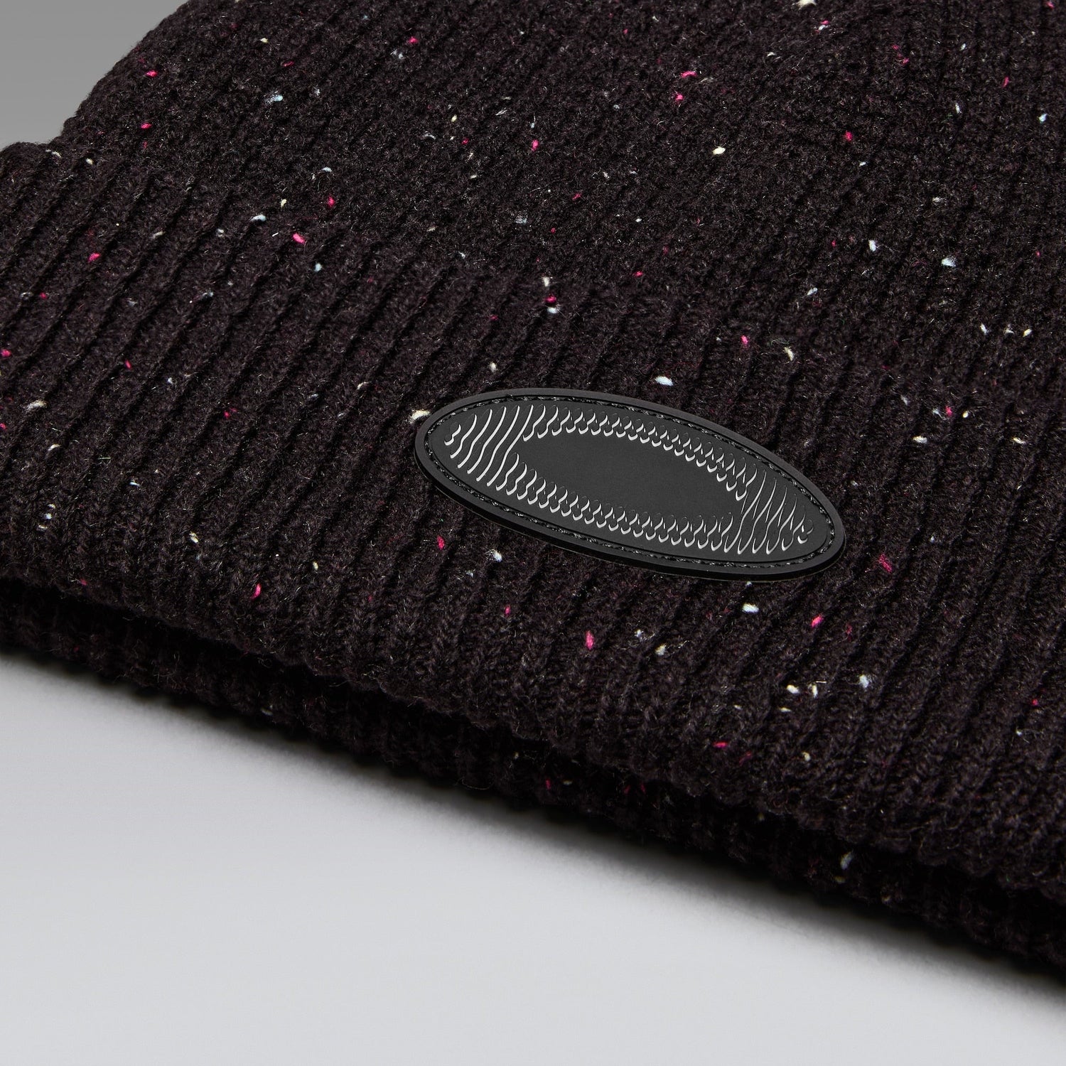 Oakley Ellipse Waffle Beanie in Pitch Black product view 3