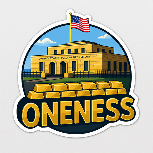 Oneness Gold Sticker