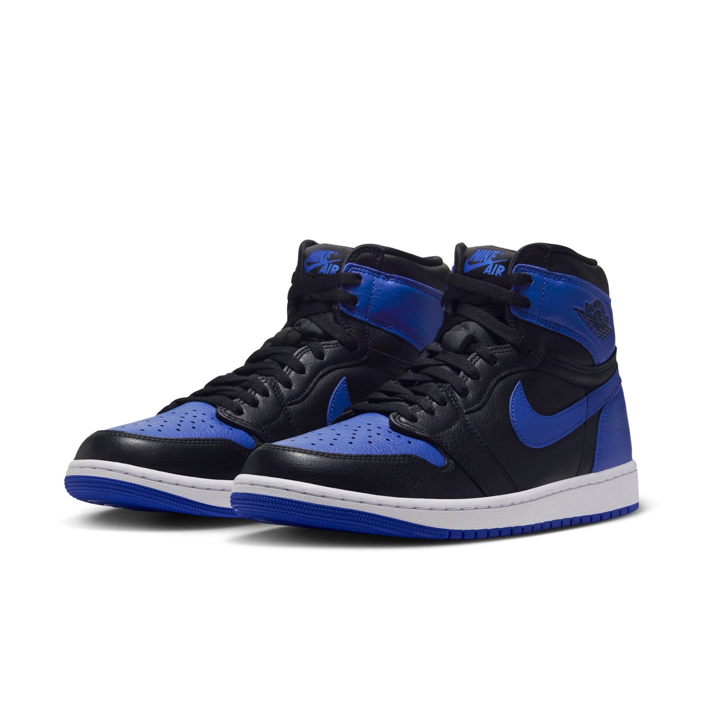 Air Jordan 1 High OG IQ5495-005 Black Game Royal White front angle