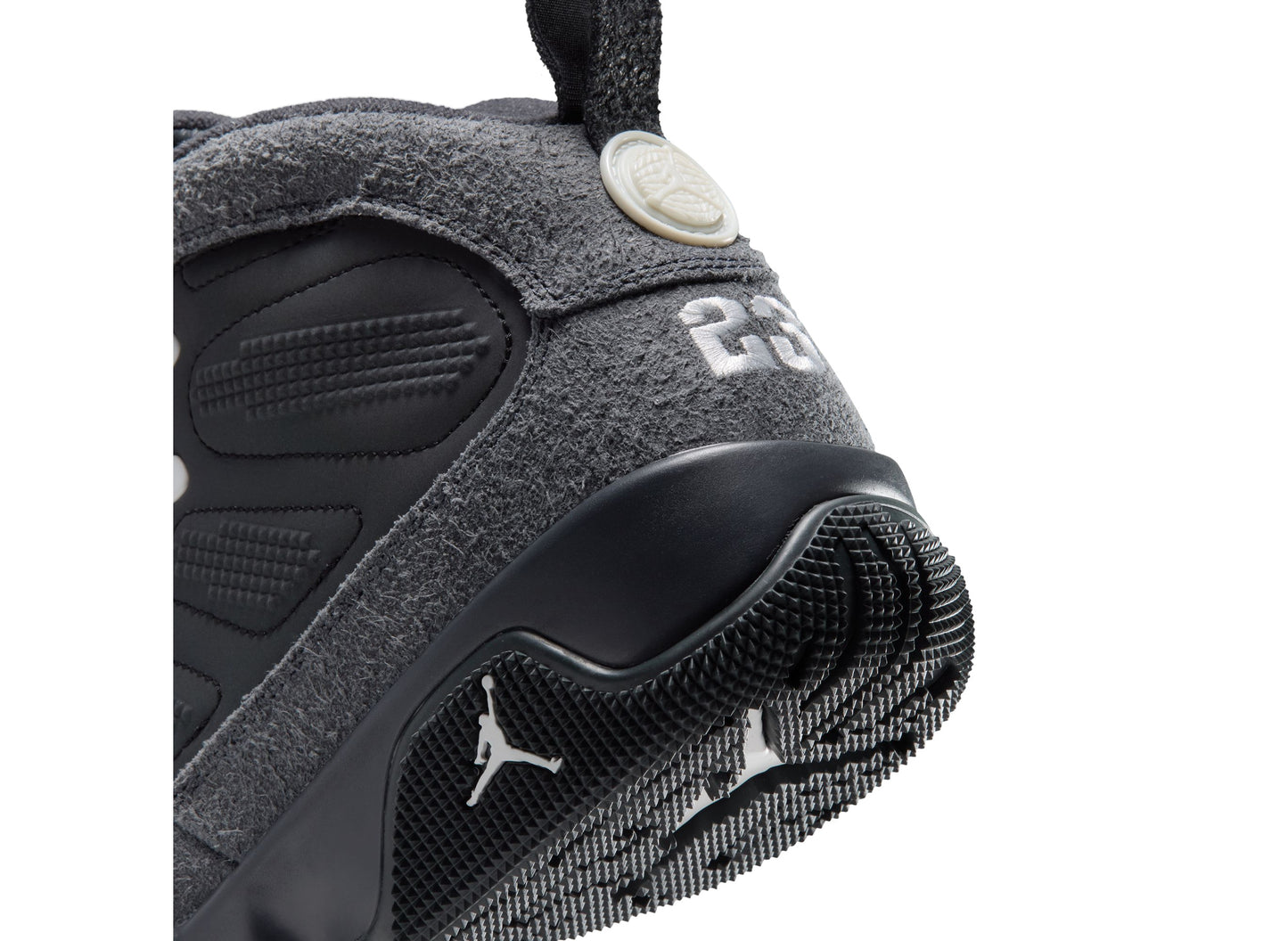 Air Jordan 9 Retro Boot NRG Iridescent in Anthracite Multi-Color - heel detail