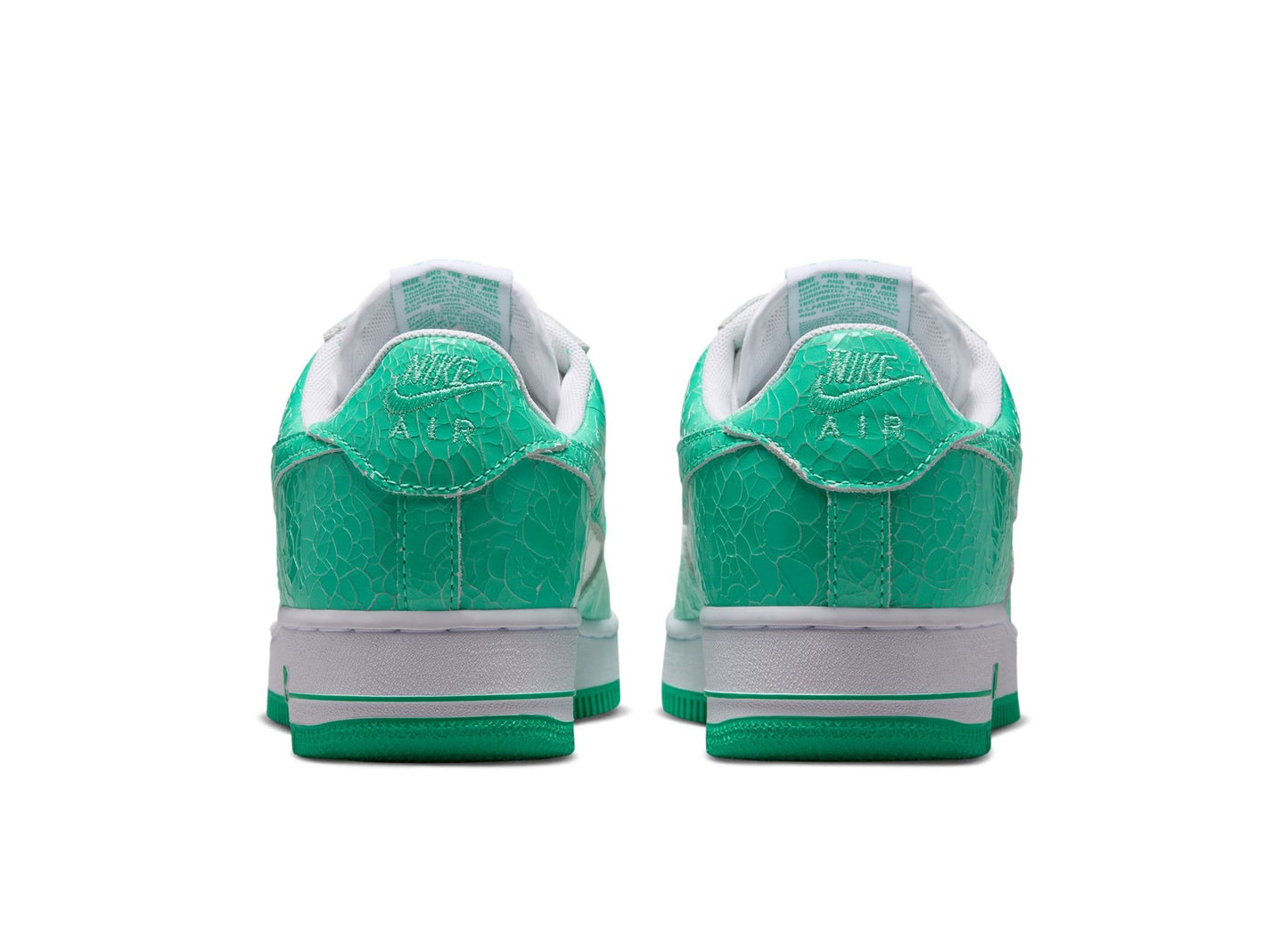 Nike Air Force 1 JA0248-001 green and white rear view