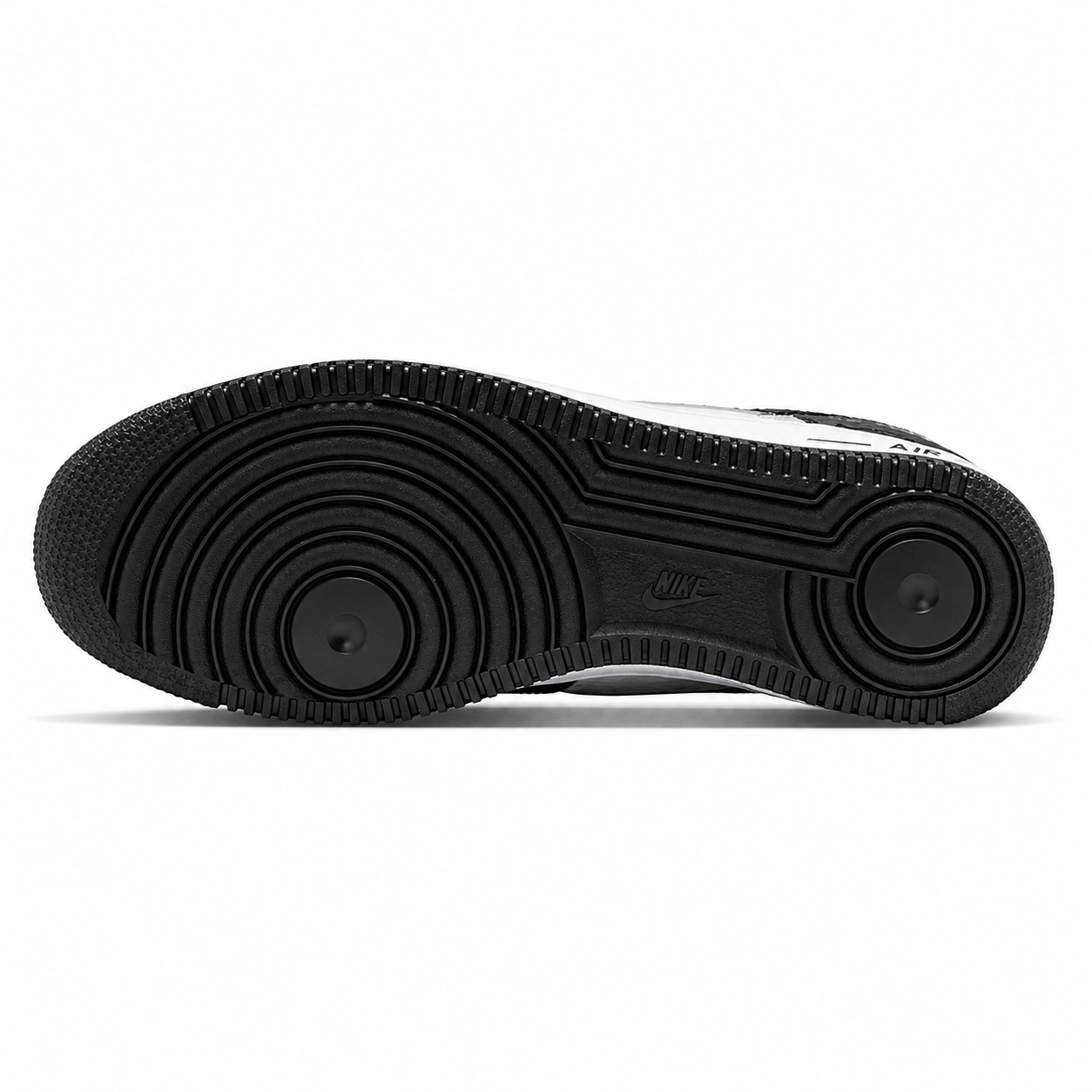 Nike Air Force 1 '01 Premium Cracked Leather JA0248-300 in Black / White - view 6