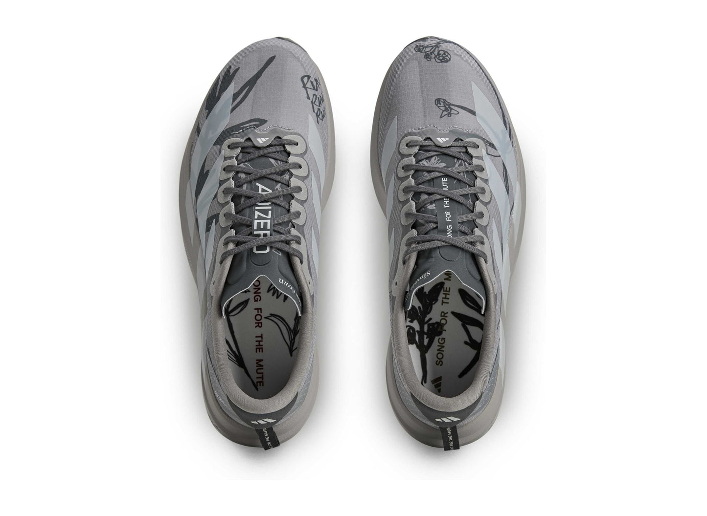 Men's Adidas x Song for the Mute Adizero EVO SL Shoes in Dove Grey 3